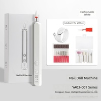 Perceuse à ongles électrique, lime à ongles rechargeable, outil de retrait des cuticules, kit de polissage haute performance