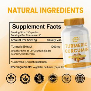 OEM ODM grosir ekstrak kunyit kapsul Kurkumin kunyit - Product Image 3