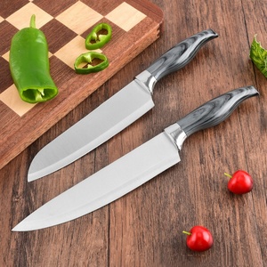 Premium Stainless Steel Knife Professional Chef Knife Set Multipurpose Sharp Kitchen Knives with <b>Acrylic</b> Knife <b>Block</b> - Product Image 5
