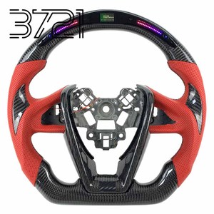 Volante de Fibra de Carbono Personalizado para Nissan Bluebird Lannia U15, Volantes Deportivos de Cuero Perforado 2015-2023 - Product Image 1