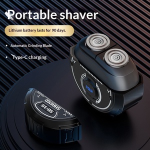 Afeitadora eléctrica de doble cabezal de primera calidad, afeitadora de barba para hombre, resistente al agua, portátil y recargable, para el cuidado diario. - Product Image 5