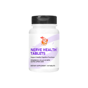 Comprimés en gros pour la santé des nerfs, emballage en vrac, OEM, Vitamines B1, B6, B12, Acide Alpha-Lipoïque, Complément de soutien cérébral et nerveux en comprimés - Product Image 1