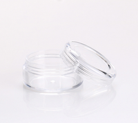 3ml 5ml 10ml 20ml Lotion cosmétique Petits flacons Smell Proof Tight Seal Wax Pot Container Shater Jar Avec Couvercle Noir