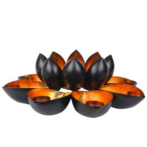 Nouvelle conception, très demandée, éclairage domestique, bougeoir en forme de lotus pour la décoration de la maison et du jardin, prix de gros - Product Image 1