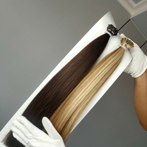 ขายส่งจากโรงงาน เคราติน I Tip K Tip ต่อผมแบบ Double Drawn เส้นผมแท้ 100% พรีเมียม รัสเซีย ผมต่อแบบ I Tip - Product Image 5