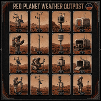 Cartes à collectionner en métal Premium Red Planet, impression UV HD personnalisée, acier inoxydable, pour les fans de science-fiction et cadeau de luxe