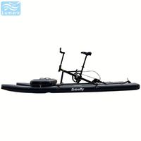 Vélo aquatique gonflable à pontons plats, monoplace, avec cadre en aluminium et coussin d'air avant, pour la mer, pliable, de Chine, Lumark