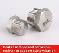 Bouchon hexagonal en acier inoxydable anti-déflagrant à haute pression directe d'usine 304 NPT BSPT émerillons de mise en œuvre
