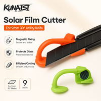Guide de découpe de film PPF KUNAISI pour vitres, outil de découpe de vinyle plastique, limiteur de précision pour couteau de découpe pour l'habillage automobile