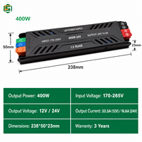 Suplai Daya LED Ultra Tipis 100-265V ke 24V 12V Transformator LED Strip CV untuk Lampu Linear Papan Reklame Bercahaya