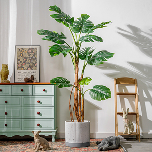 Di alta qualità 190CM foglie verdi Turtleback pianta in vaso finto piantato all'ingrosso piante artificiali per decorazione interna esterna - Product Image 3