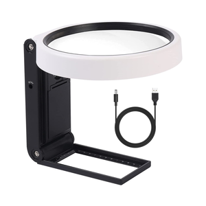 Lente d'<span class=keywords><strong>ingrandimento</strong></span> pieghevole regolabile con lenti d'<span class=keywords><strong>ingrandimento</strong></span> a <span class=keywords><strong>scala</strong></span> 3,5x 25X illuminata - Product Image 1