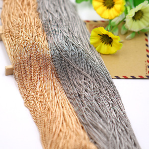 Chaîne en fer extra fine, chaîne torsadée, chaîne fine, chaîne d'extension à maillons cryptés, vente en gros, origine Yiwu, bijoux DIY - Product Image 3