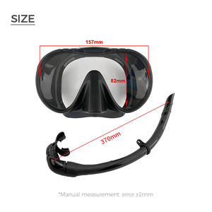 Aloma yaz Premium çerçevesiz sıvı silikon yetişkinler için dalış maskesi islak şnorkel Combo Set dalış - Product Image 2