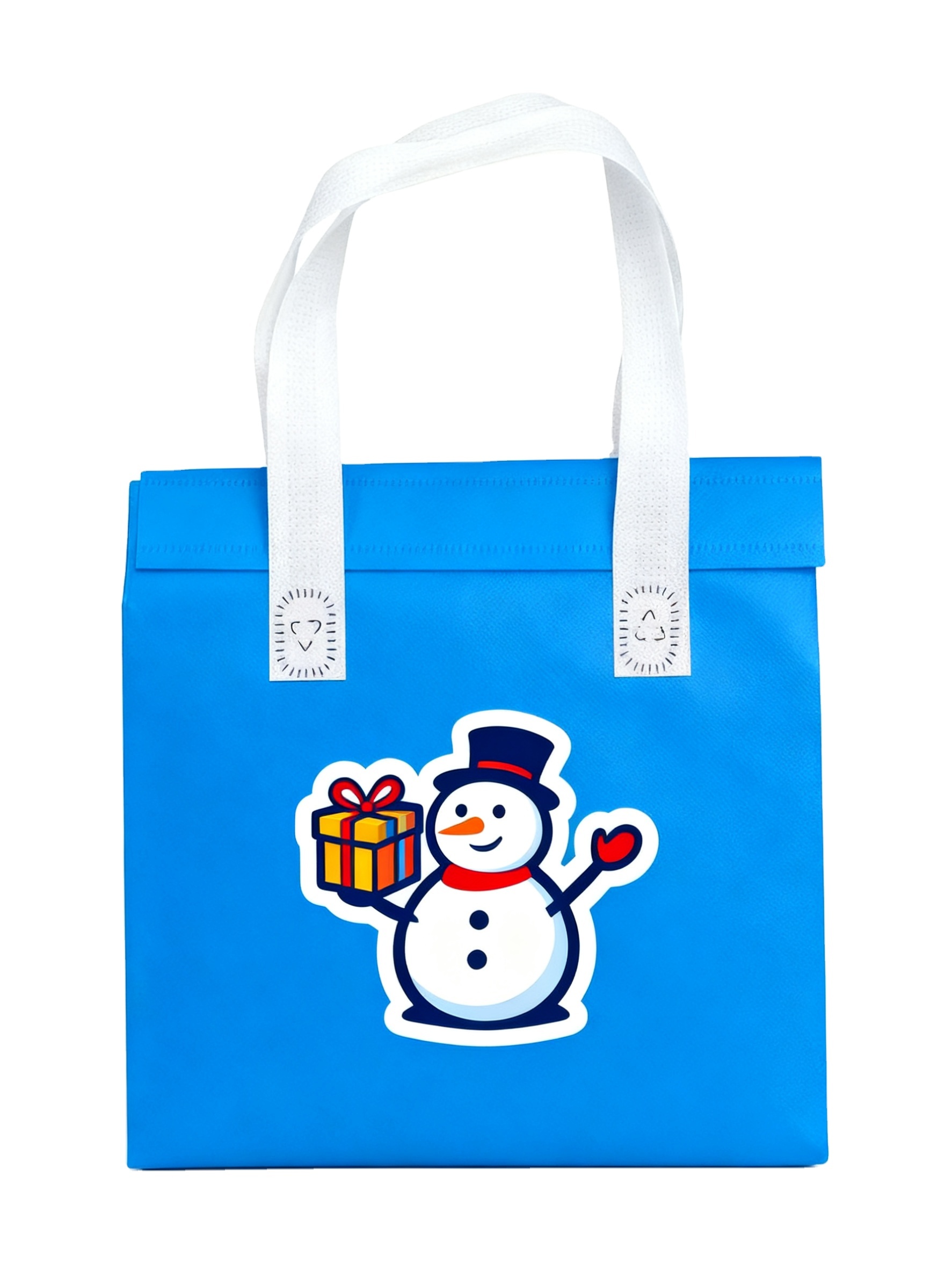 Bonhomme de neige bleu clair