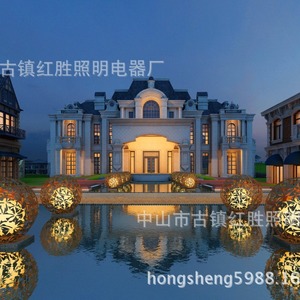 Stainless Steel <b>Ball</b> Lamp <b>Led</b> Landscape Lighting Garden Decorative Light Outdoor Illumination - Product Image 2