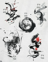 Autocollant de tatouage temporaire à impression thermique, transfert à l'eau, design personnalisé gratuit, couleurs vives, tatouage corporel DIY, décalcomanie