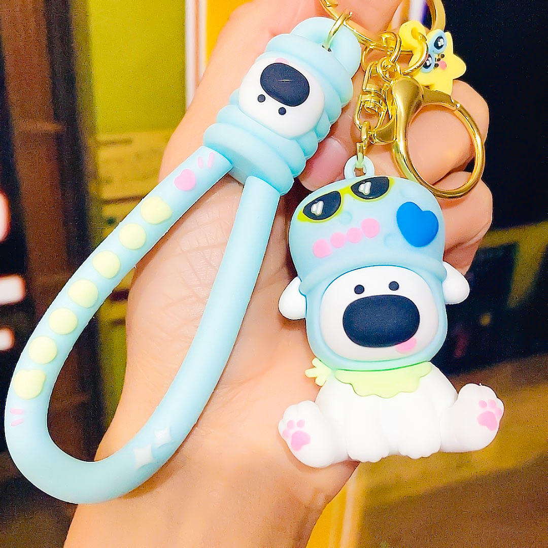 Slipper puppy pendant - Blue