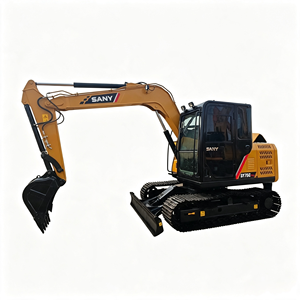 Mini-excavatrice d'occasion Sany SY75PRO 75C SY75 SY75C Pro de 7 tonnes, fabriquée en Chine, pour les travaux de terrassement et d'ingénierie - Product Image 1
