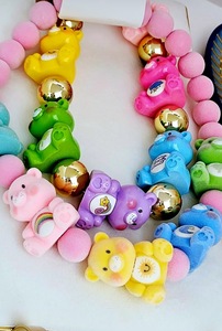 <span class=keywords><strong>Collana</strong></span> colorata di <span class=keywords><strong>orsacchiotto</strong></span> di perline dopamina per ragazze simpatica bambola personalizzata girocollo di orsetto dolce fortunato da donna gioielli regalo per festa - Product Image 2