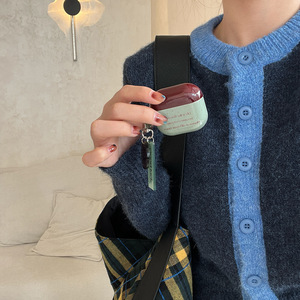<span class=keywords><strong>Coque</strong></span> de protection en silicone de style rétro anglais Splash Ink pour <span class=keywords><strong>Apple</strong></span> pour <span class=keywords><strong>AirPods</strong></span> 3/4 génération Pro2 étuis pour écouteurs féminins - Product Image 1