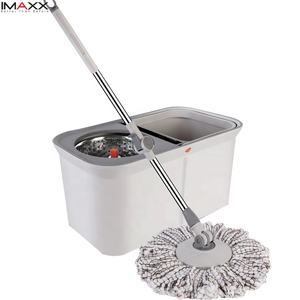 Nouvelle Serpillière <span class=keywords><strong>Turbo</strong></span> Rotative à 360 Degrés avec Seau, Tête en <span class=keywords><strong>Microfibre</strong></span>, Essorage Facile, Recharge en Plastique, Disponible en Ligne - Product Image 6