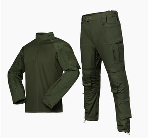 Conjunto de Uniforme Táctico para Entrenamiento al Aire Libre DF ACU para Hombre, Primavera/Otoño, Resistente al Desgaste, Transpirable, Mezcla de Algodón, Cálido, Camuflaje - Product Image 3