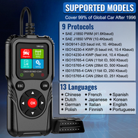 Herramienta de Diagnóstico Universal para Automóviles Lancol YM109, Lector de Códigos OBD II EOBD, Escáner de Nueva Generación con Interfaz de Usuario en Varios Idiomas, Compatible con Códigos de Batería