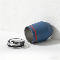 Gobelet sous vide en acier inoxydable 12oz en forme d'œuf, tasse à vin isolée sans BPA, gobelet à vin à Double paroi