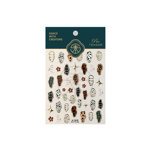 Pegatinas de <span class=keywords><strong>Uñas</strong></span> 5D Personalizadas TSZS con Estampado de Leopardo, <span class=keywords><strong>Vaca</strong></span> y Cebra, Adhesivas, Retro, con Patrón <span class=keywords><strong>Animal</strong></span>, Venta al Por Mayor - Product Image 5