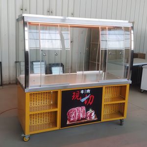 <span class=keywords><strong>ตู้</strong></span>โชว์ชาร์คิวรี่ซูเปอร์มาร์เก็ตพร้อมที่เก็บรักษาความสดใหม่สำหรับเป็ดปักกิ่งรถเข็นขายตามท้องถนนเคลื่อน<span class=keywords><strong>ที่</strong></span> - Product Image 6