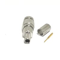 Suministro de fábrica Precisión CC4 SAA Din 1,0/2,3 Enchufe macho Macho 1,0-2,3 Enchufe Crimp para BT3002 Cable Pigtail Conector Convertidor