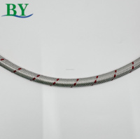 Tuyau flexible en acier inoxydable tressé à double extrémité avec intérieur EPDM pour robinet de lavabo et alimentation de toilettes