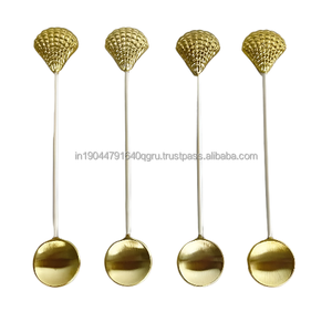 ชุดช้อนมือจับทรงเปลือกหอยทำจากโลหะคุณภาพสูงทันสมัย - Product Image 1