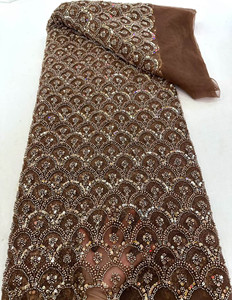 Nigeriano <span class=keywords><strong>abito</strong></span> da festa <span class=keywords><strong>in</strong></span> <span class=keywords><strong>pizzo</strong></span> francese con perline con paillettes ecologiche con motivo animale decorato ordine minimo 5 yarde per matrimoni - Product Image 3