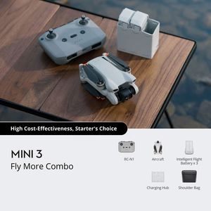 Drone professionnel d'occasion pour extérieur, 4K, DJI Mini 3, 3 écrans, RC, 1 batterie, portée supérieure à 10 km - Product Image 5