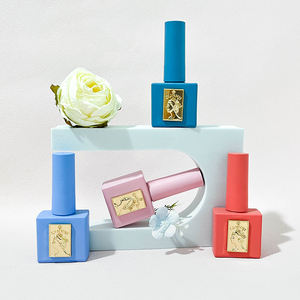 Usine d'art des ongles logo personnalisé vide verre métal couleurs chrome uv gel vernis à ongles bouteille 10ml 12ml 15ml - Product Image 1