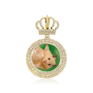 Мужское колье с позолоченным цирконием - Product Image 6