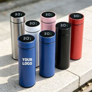 Promotional Gift Business Vacuum <b>Insulated</b> <b>Bottles</b> 500Ml Smart Water <b>Bottle</b> Print Tea Cup Custom Logo - Product Image 1