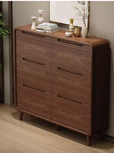 Nuevo <span class=keywords><strong>Zapatero</strong></span> Moderno Chino Ultrafino de Fácil Montaje con Cubierta Abatible para Hotel, Hogar, Puerta, Pared, Pasillo, con Patas de <span class=keywords><strong>Madera</strong></span> Maciza - Product Image 6