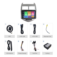 Lecteur Multimédia Android Universel Portable MeiHua 9 "pour Chevrolet Aveo Sonic 2012-2016 Autoradio Stéréo GPS Navi DSP DVD