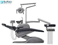 Fauteuil dentaire électrique Buffalo avec dossier entièrement métallique, structure de qualité clinique, actionneur Linak, 9 positions mémoire - Stable et durable