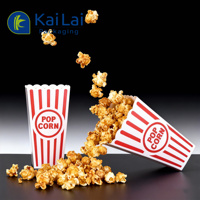 Boîtes à Popcorn Pliables Automatiquement, Écologiques, Réutilisables, Recyclables, Portables, Rayées Rouge et Blanc pour Cinéma, Carnaval, Fête