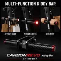Colonne de direction en fibre de carbone pour trottinette électrique Carbonrevo, tige pliable pour les longs trajets, ajustement parfait, haute qualité
