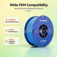 Filamen PLA 3D BASIC HAOXI 1.75mm OEM Pabrik, Susut Rendah, untuk Karya Dekorasi Sederhana Custom, Stok Tersedia, Pengiriman Cepat