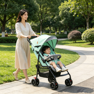 <span class=keywords><strong>Passeggino</strong></span> JXB Pieghevole con Un Solo Clic, Leggero e Traspirante con Schienale in Rete, Ideale per Viaggi con il Bambino - Product Image 1