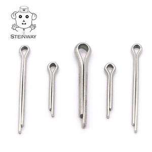 หมุดแบบกำหนดเอง <span class=keywords><strong>ISO1234</strong></span>หัวแบนสแตนเลสสตีลหมุดปักพร้อมแหวนยึดร่องสำหรับคลิป E - Product Image 4