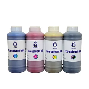 最高品質エコ溶剤インクエプソンDX5 DX7 I3200ヘッドプリンタ良好な色エコ溶剤インクf