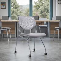 Chaise de formation de bureau à roulettes empilable pivotante pour salle de classe universitaire, étudiants, réunion moderne, best-seller, garantie 3 ans