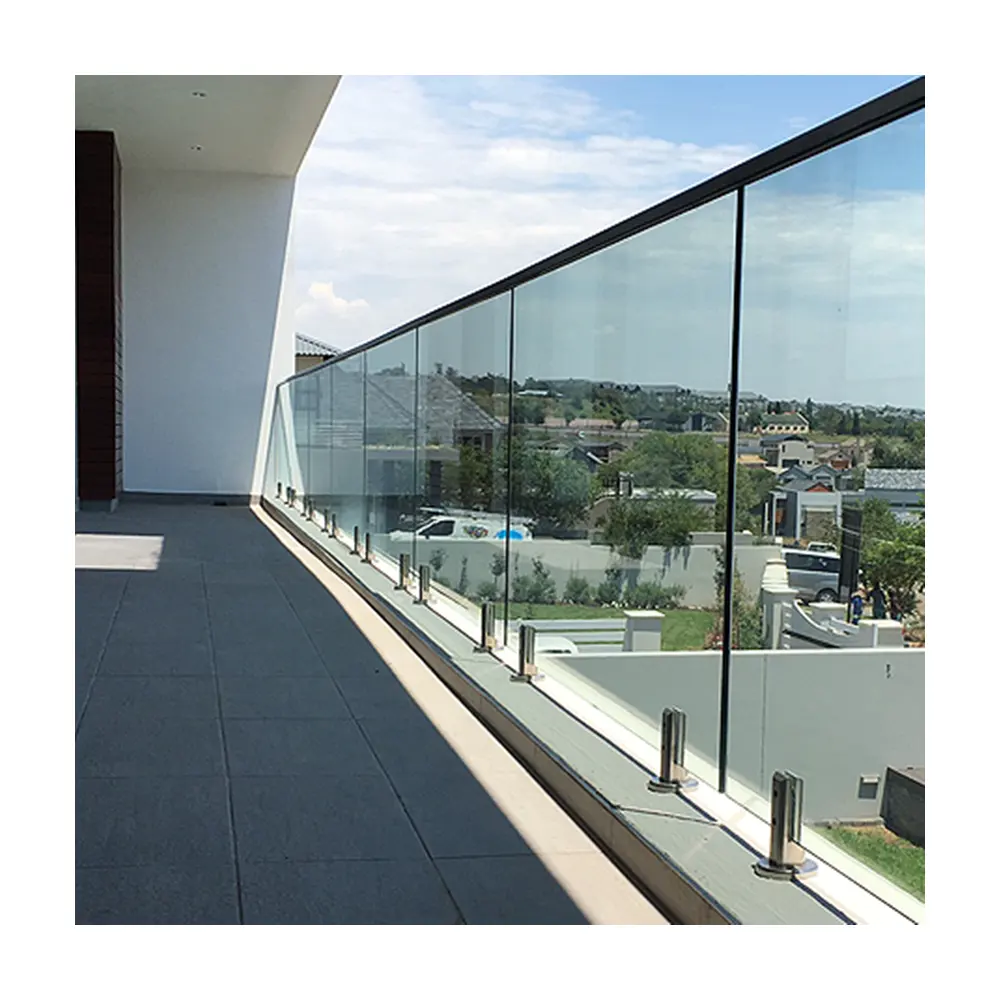 Stainless Steel Glass Railing Wall Mounted Side Mount Balcony Standoff Balustrade
